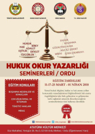 Hukuk Okur Yazarlığı Seminerleri Başladı