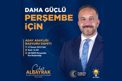 CİHAT ALBAYRAK ADAY ADAYI OLDU