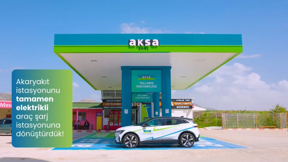 ⚡️ Türkiye’de bir ilk: Akaryakıt istasyonu tamamen elektrikli araç şarj istasyonu oldu!