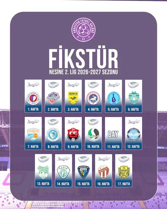 52 ORDUSPOR, 2. LİG’E FETHİYESPOR DEPLASMANINDA BAŞLIYOR!