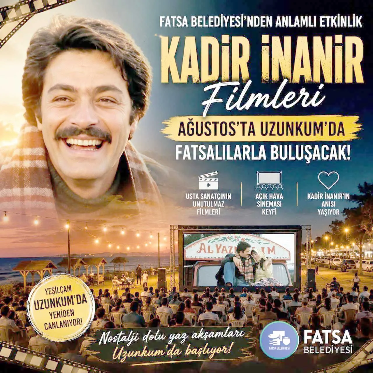Fatsa’da Yeşilçam Rüzgârı Esecek!